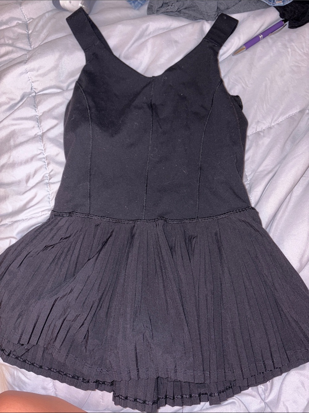 Lululemon vintage Black Pleated Skirt Tank - Women